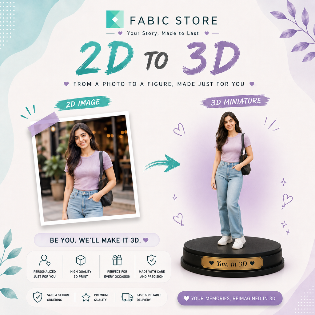 Your Story, Made to Last - Custom 3D Printed Single-Person Statue