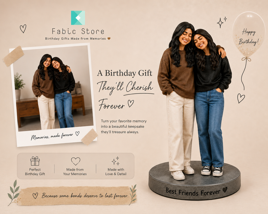 Perfect Birthday Gift for Friends 🎁 | Custom 3D Photo Miniature | 2 Members