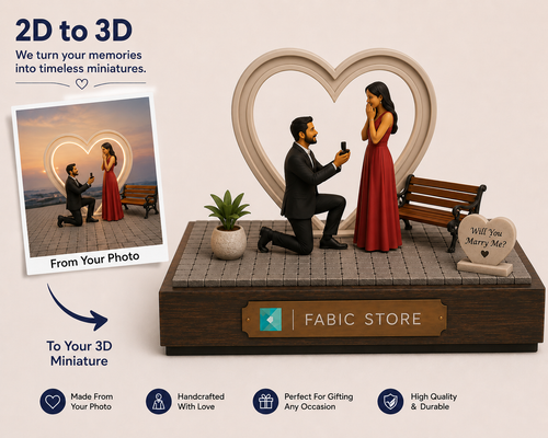 Forever Starts Here — Custom 3D Wedding & Proposal Miniature 💍💕
