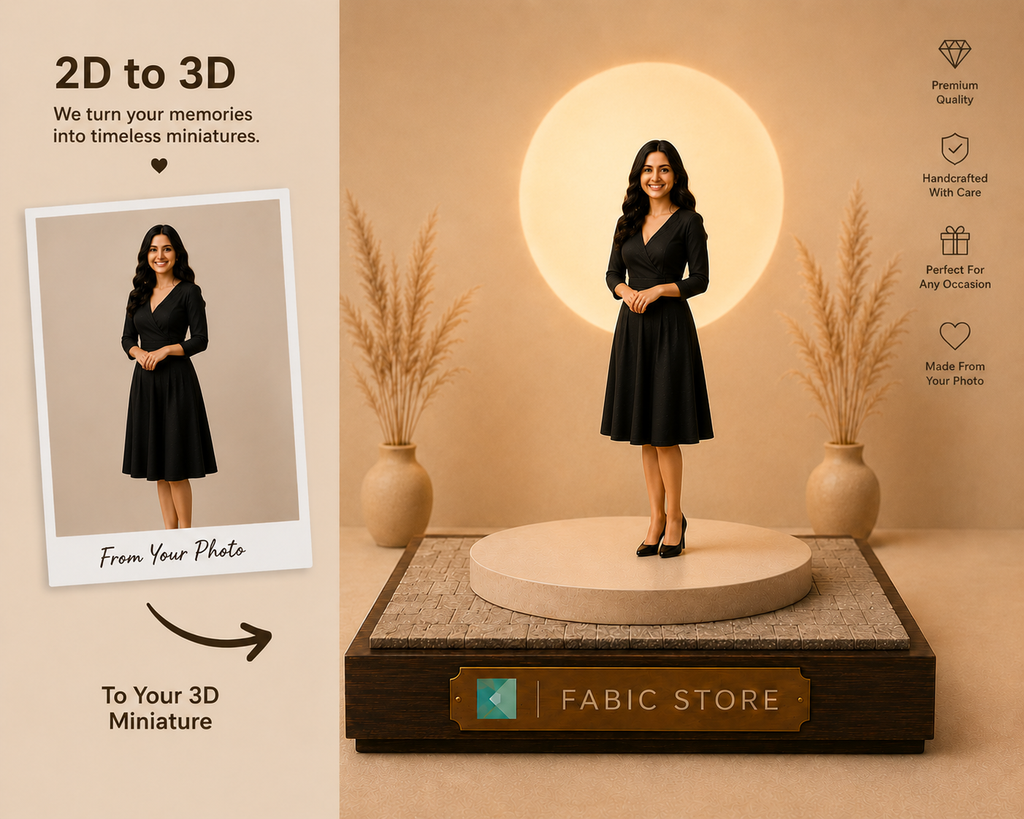 Forever, Preserved — A Bespoke 3D Portrait for Your Space🖤 - For Solo or Couple