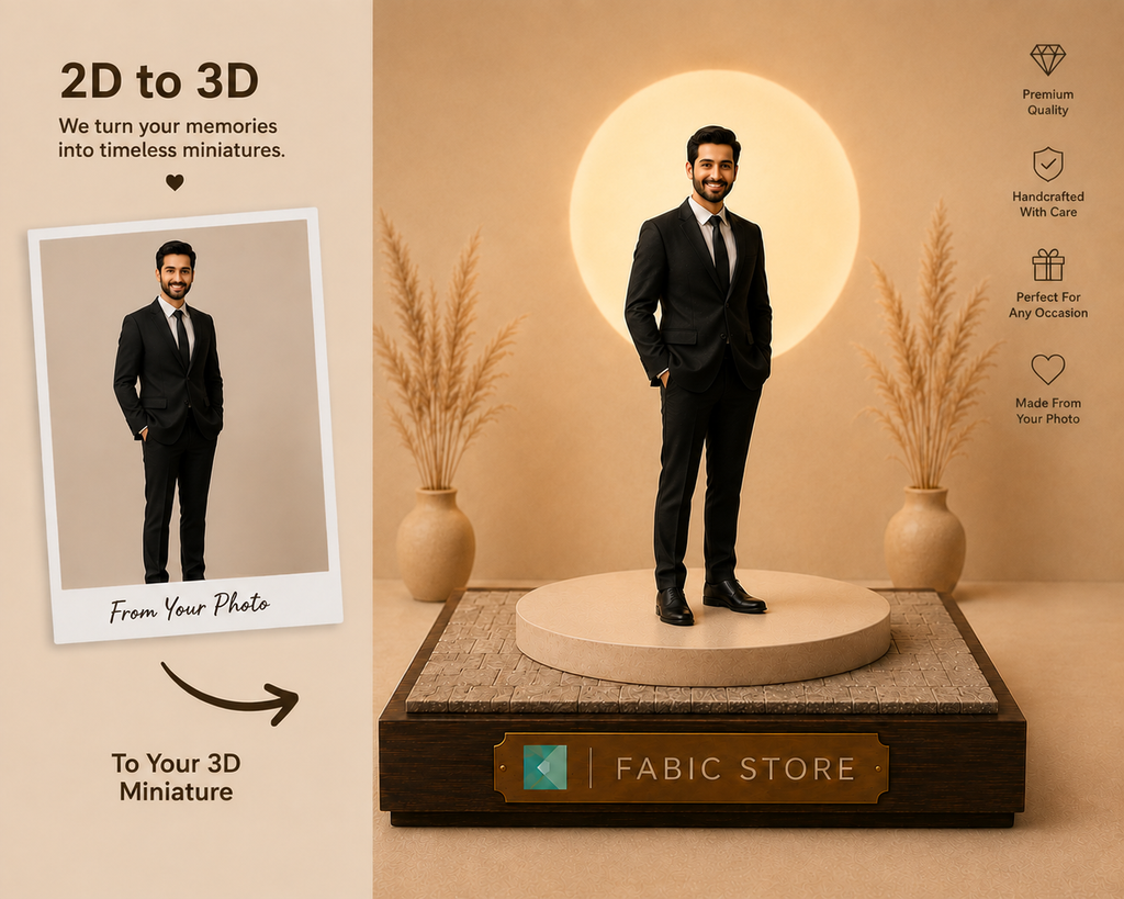 Forever, Preserved — A Bespoke 3D Portrait for Your Space🖤 - For Solo or Couple