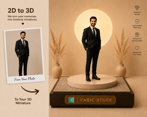 Forever, Preserved — A Bespoke 3D Portrait for Your Space🖤 - For Solo or Couple
